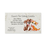 Pet Sitting Service Business Card Pet Sitting Service Business Card
