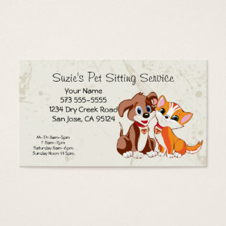Pet Business Cards Templates Zazzle Pet Sitting Service Business Card