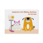 Pet Sitting Services Business Card Pet Sitting Services Business Card