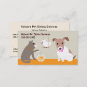 Pet Sitting Services Business Card (Front/Back)