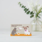 Pet Sitting Services Business Card (Standing Front)