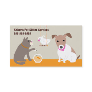 Pet Sitting Services Business Card