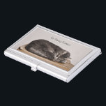 Pet Sitting Services Cat Grooming Dog Walking Business Card Case<br><div class="desc">This business card case features a pet sitting services,  dog walking,  cat care grooming design. Image copyright Marg Seregelyi Photography.</div>