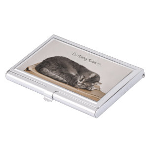 Pet Sitting Services Cat Grooming Dog Walking Business Card Case