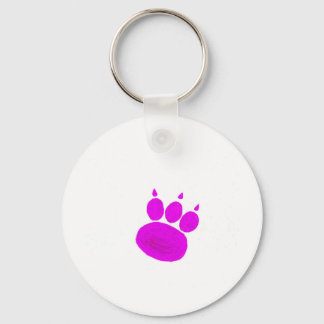 Pet Sitting Services Paw Print Keychain