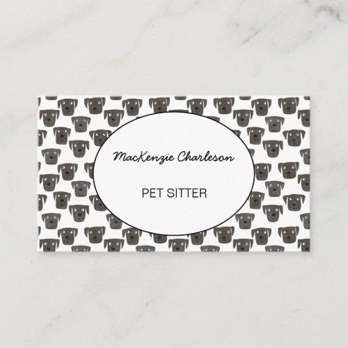Pet Sitting Watercolor Dog Business Card