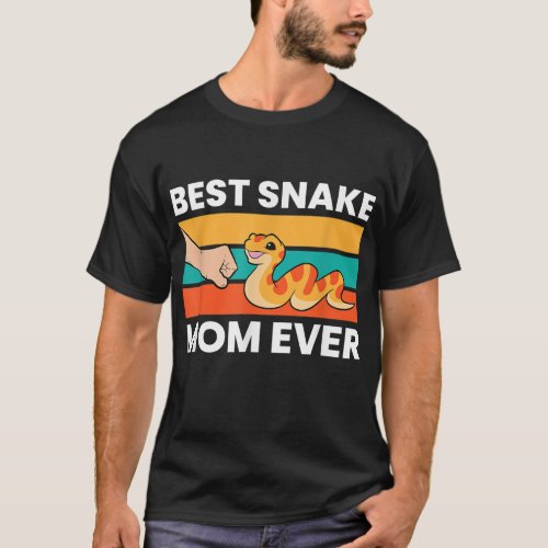 Pet Snake Best Snake Mom Ever T_Shirt