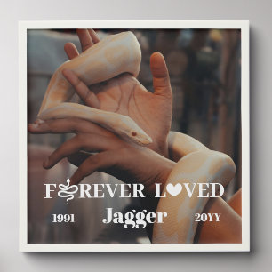 Pet Snake Forever Loved Pet Snake Photo Peel And Stick Photo Tile
