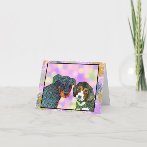 Pet Star  Puppy Note Card