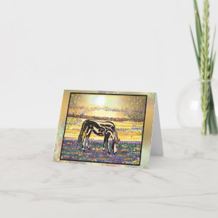 Pet Star Sunset Pony Blank Card