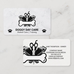 Pet Store Dog Grooming Tools Business Card