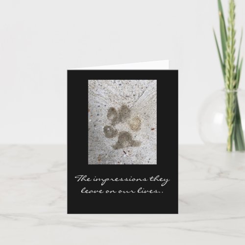 Pet Sympathy Card