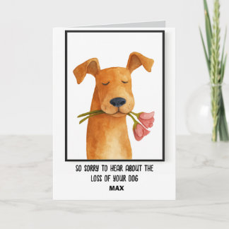 Pet Sympathy  Card