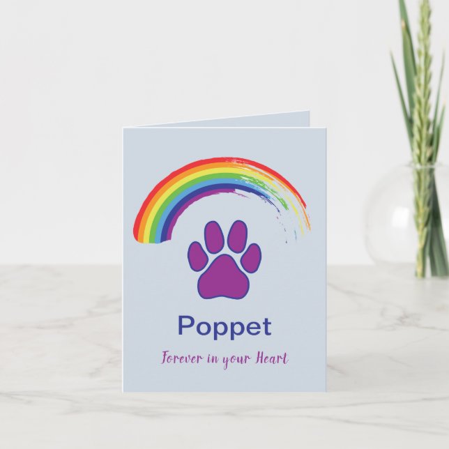 Pet Sympathy Card (Front)