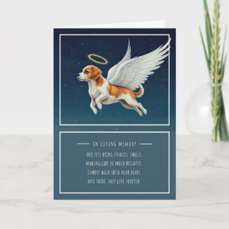 Pet Sympathy Card Angel Dog Series