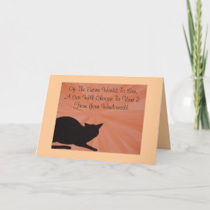 Pet Sympathy Card - Cat