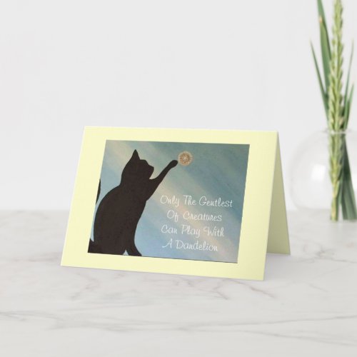 Pet Sympathy Card Cat