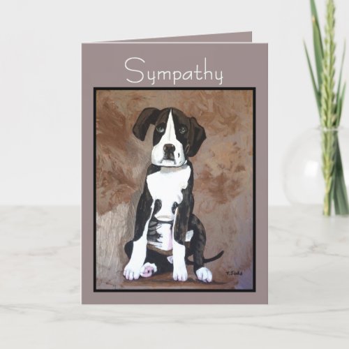 Pet SYMPATHY Card for Any Dog Lover