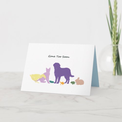 Pet Sympathy Card Sorry Your Dog Died