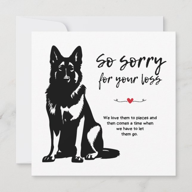 Pet Sympathy Note Card (Front)