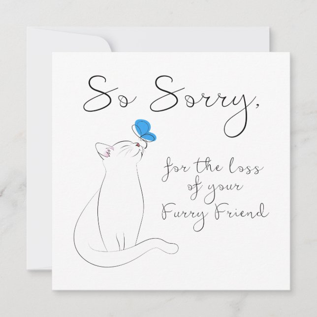 Pet Sympathy Note Card (Front)