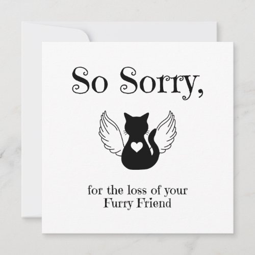 Pet Sympathy Note Card