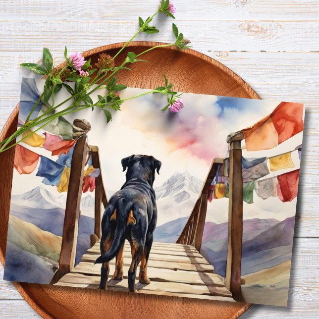 Pet Sympathy Personalized Photo pet Loss Card (Rainbow bridge pet loss)