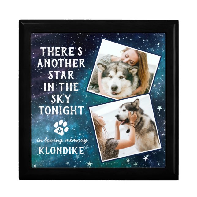 Pet Sympathy Pet Loss Keepsake Pet Memorial Gift Box (Front)