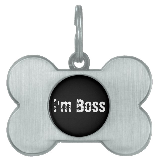 Pet Tag I'm Boss (Front)