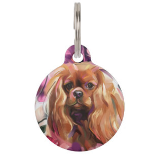 Pet TAG   'Ruby' Ruby Cavalier Art