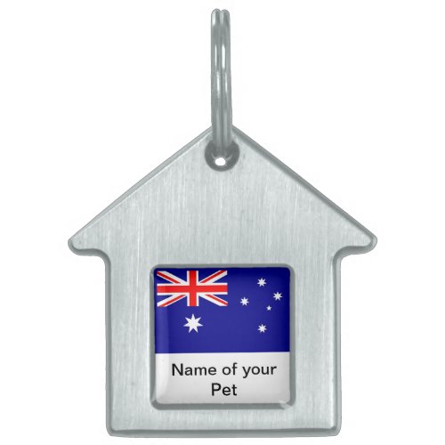 Pet Tag with Flag of Australia