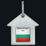 Pet Tag with Flag of Bulgaria<br><div class="desc">Add a touch of Bulgarian pride to your pet's accessories with our exclusive pet tag featuring the flag of Bulgaria! Crafted with meticulous attention to detail, this pet tag is more than just a functional item; it’s a celebration of Bulgaria’s rich heritage and cultural pride. The vibrant design prominently showcases...</div>