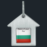 Pet Tag with Flag of Bulgaria<br><div class="desc">Add a touch of Bulgarian pride to your pet's accessories with our exclusive pet tag featuring the flag of Bulgaria! Crafted with meticulous attention to detail, this pet tag is more than just a functional item; it’s a celebration of Bulgaria’s rich heritage and cultural pride. The vibrant design prominently showcases...</div>