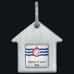 Pet Tag with Flag of Cincinnati City<br><div class="desc">Show off your pet’s Cincinnati pride with our exclusive pet tag featuring the flag of Cincinnati! Crafted for both style and durability, this pet tag is more than just a functional accessory; it’s a celebration of Cincinnati’s spirit. The eye-catching design prominently displays the iconic Cincinnati flag, making this tag a...</div>