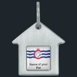 Pet Tag with Flag of Cincinnati City<br><div class="desc">Show off your pet’s Cincinnati pride with our exclusive pet tag featuring the flag of Cincinnati! Crafted for both style and durability, this pet tag is more than just a functional accessory; it’s a celebration of Cincinnati’s spirit. The eye-catching design prominently displays the iconic Cincinnati flag, making this tag a...</div>