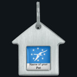Pet Tag with Flag of Corpus Christi City<br><div class="desc">Elevate your pet's style with our exclusive pet tag featuring the flag of Corpus Christi! Crafted with meticulous attention to detail, this pet tag is more than just a practical accessory; it’s a celebration of Corpus Christi’s vibrant spirit and coastal pride. The design prominently displays the iconic Corpus Christi flag,...</div>