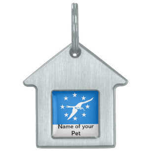 Pet Tag with Flag of Corpus Christi City