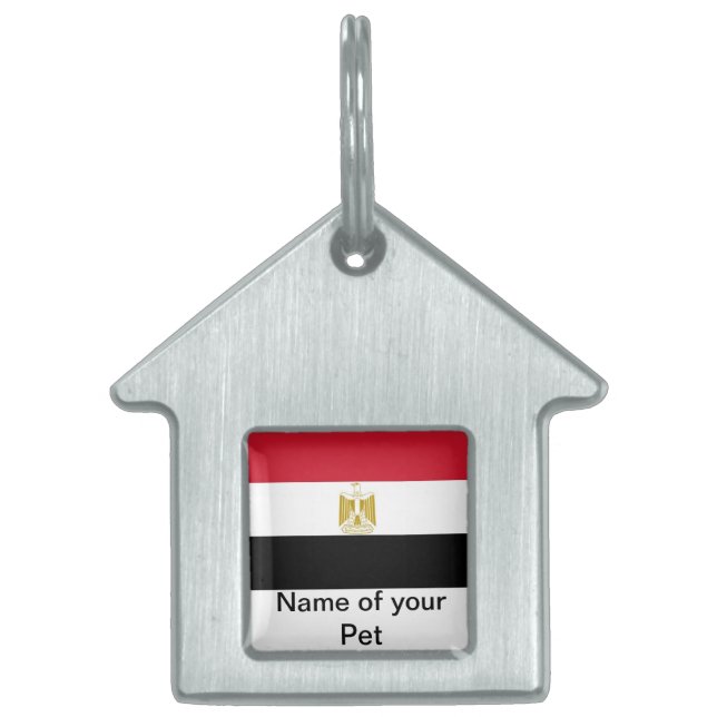 Pet Tag with Flag of Egypt (Front)