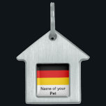Pet Tag with Flag of Germany<br><div class="desc">Add a touch of German pride to your pet's accessories with our exclusive pet tag featuring the flag of Germany! Crafted with meticulous attention to detail, this pet tag is more than just a functional item; it’s a celebration of your love for Germany and your furry friend. The vibrant design...</div>