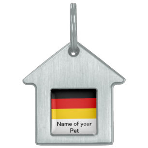 Pet Tag with Flag of Germany