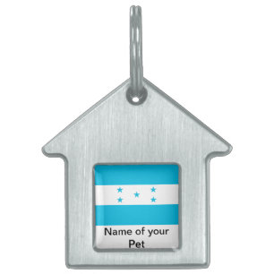 Pet Tag with Flag of Honduras