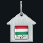Pet Tag with Flag of Hungary<br><div class="desc">Give your pet a stylish touch with our unique pet tag featuring the flag of Hungary! This pet tag is more than just a practical accessory; it’s a celebration of Hungary’s cultural heritage and national pride. The vibrant design prominently displays the Hungarian flag, making it a standout way to personalize...</div>