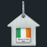 Pet Tag with Flag of Ireland<br><div class="desc">Show off your pet's Irish spirit with our exclusive pet tag featuring the flag of Ireland! Crafted with meticulous attention to detail, this pet tag is more than just an identification accessory; it’s a celebration of Ireland’s rich heritage and cultural pride. The vibrant design prominently displays the iconic Irish flag,...</div>