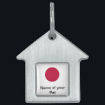 Pet Tag with Flag of Japan<br><div class="desc">Add a touch of Japanese pride to your pet's accessories with our exclusive pet tag featuring the flag of Japan! Crafted with meticulous attention to detail, this pet tag is more than just a practical item; it’s a celebration of cultural heritage and your furry friend's unique style. The striking design...</div>