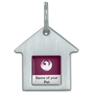 Pet Tag with Flag of Phoenix, Arizona