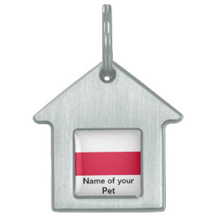 Pet Tag with Flag of Poland