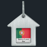 Pet Tag with Flag of Portugal<br><div class="desc">Add a touch of Portuguese pride to your pet's accessories with our exclusive pet tag featuring the flag of Portugal! Crafted with meticulous attention to detail, this pet tag is more than just a functional item; it’s a celebration of Portugal’s rich culture and heritage. The vibrant design prominently displays the...</div>