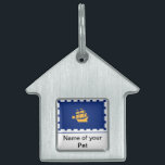 Pet Tag with Flag of Quebec City, Canada<br><div class="desc">Add a touch of Quebec City pride to your pet’s look with our exclusive pet tag featuring the flag of Quebec City, Canada! Crafted with meticulous attention to detail, this pet tag is more than just an accessory—it’s a proud tribute to the rich cultural heritage and iconic identity of Quebec...</div>