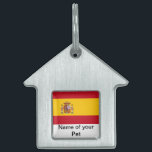 Pet Tag with Flag of Spain<br><div class="desc">Show off your pet’s personality with our charming pet tag featuring the flag of Spain! This stylish pet tag combines functionality with a vibrant design, showcasing the iconic colors of the Spanish flag. It’s the perfect accessory for any pet owner who wants to celebrate Spanish heritage while ensuring their furry...</div>