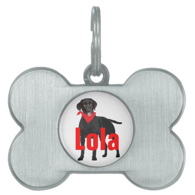 Pet Tag with Labrador Retriever (Front)